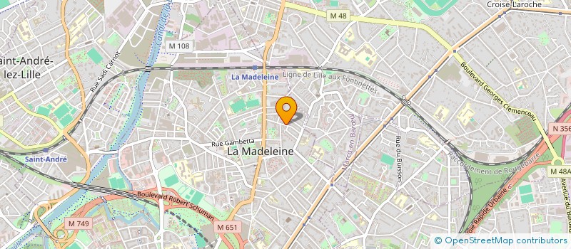 localisation de l'entreprise MONSIEUR DRAGOSLAV RAKOCEVIC à LA MADELEINE