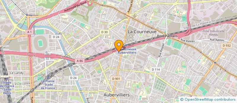 localisation de l'entreprise MONSIEUR DRAHAMANE DRAME à LA COURNEUVE