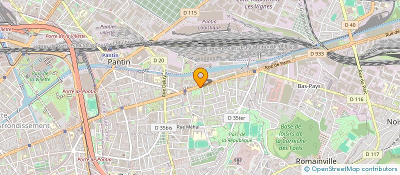 localisation de l'entreprise MONSIEUR DRAMANE CAMARA  PANTIN