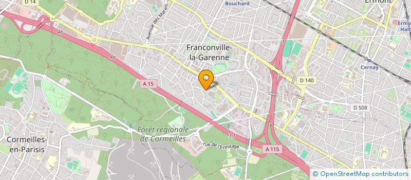 localisation de l'entreprise MONSIEUR DRAMANE COULIBALY  FRANCONVILLE