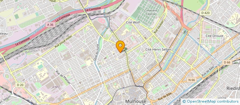 localisation de l'entreprise MONSIEUR DRAMANE DOUCOURE  MULHOUSE