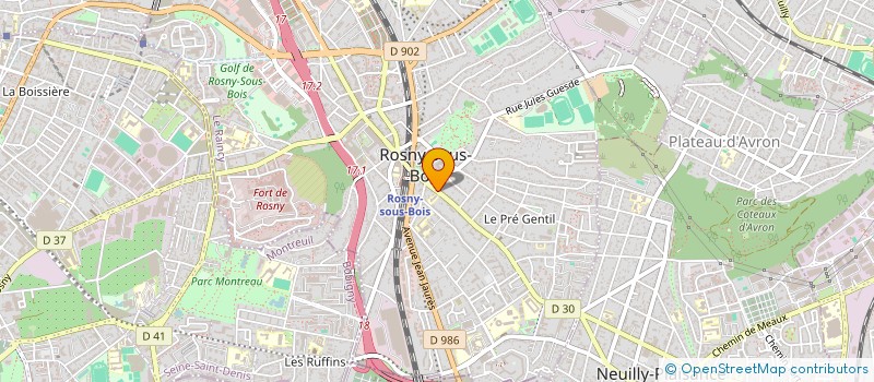localisation de l'entreprise MONSIEUR DRAMANE KANTE à ROSNY-SOUS-BOIS