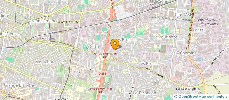 localisation de l'entreprise MONSIEUR DRAMANE NOUMOU  VILLEURBANNE