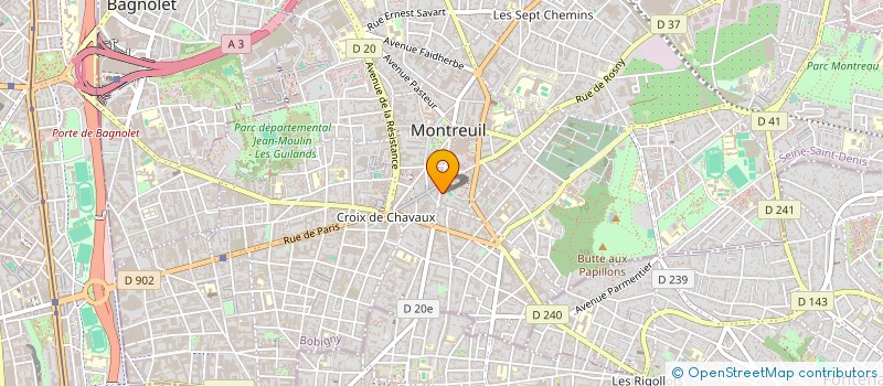 localisation de l'entreprise MONSIEUR DRAMANE TOURE  MONTREUIL