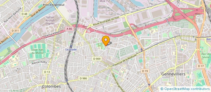 localisation de l'entreprise MONSIEUR DREBLI MADOU  COLOMBES