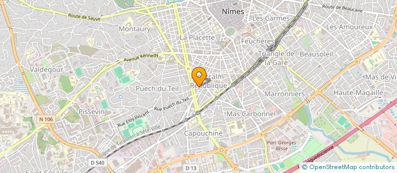 localisation de l'entreprise MONSIEUR DRILON BAJRAMAJ  NIMES