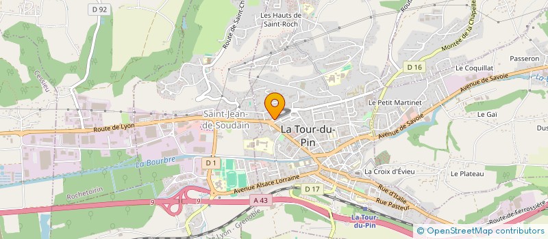 localisation de l'entreprise MONSIEUR DRIS JBOURI  LA TOUR-DU-PIN