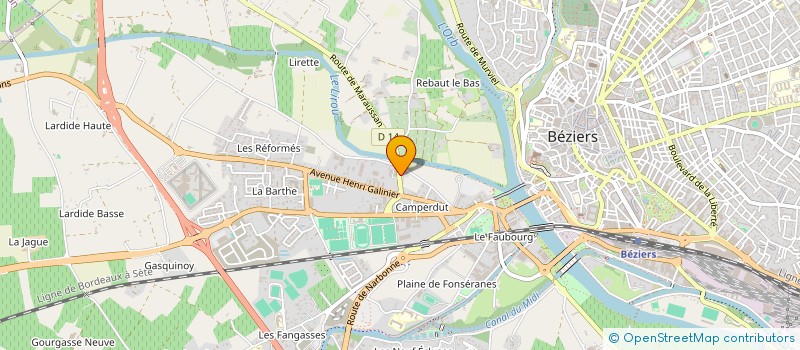 localisation de l'entreprise MONSIEUR DRISS ABBASSI à BEZIERS