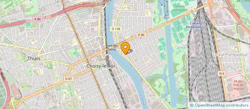 localisation de l'entreprise MONSIEUR DRISS ADJAOUD  CHOISY-LE-ROI