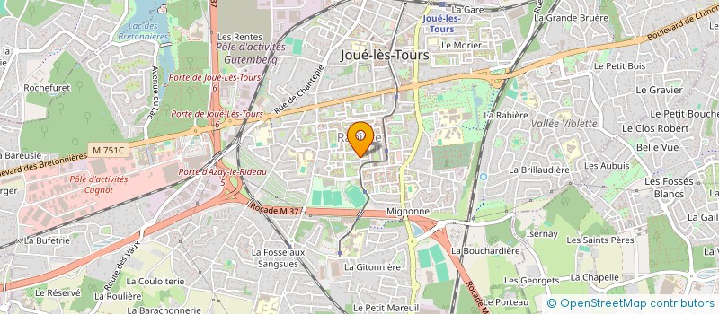 localisation de l'entreprise MONSIEUR DRISS AKNOUCH DAOUAIRI  JOUE-LES-TOURS