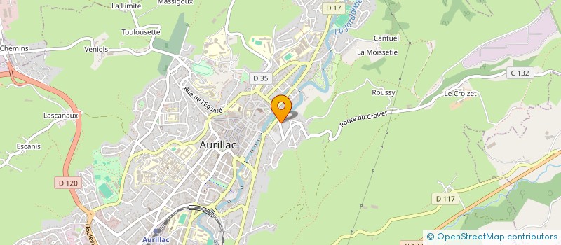 localisation de l'entreprise MONSIEUR DRISS BAJJI à AURILLAC