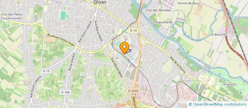localisation de l'entreprise MONSIEUR DRISS BENABICHA  OLIVET