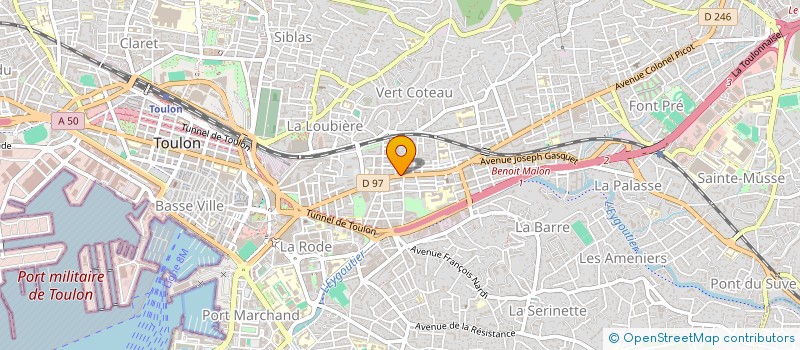 localisation de l'entreprise MONSIEUR DRISS BENBOURECHE  TOULON