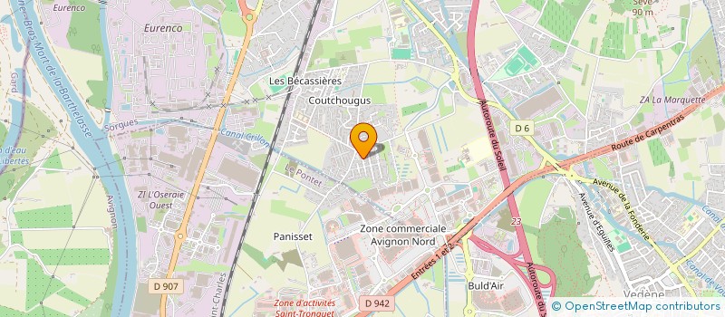 localisation de l'entreprise MONSIEUR DRISS BENGUIGUI  SORGUES