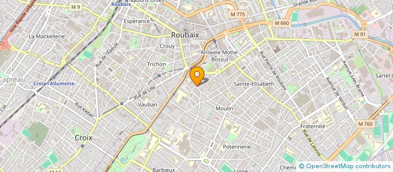 localisation de l'entreprise MONSIEUR DRISS BENOUHOUD  ROUBAIX