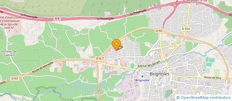 localisation de l'entreprise MONSIEUR DRISS BENSAHIH DUNOYER à BRIGNOLES