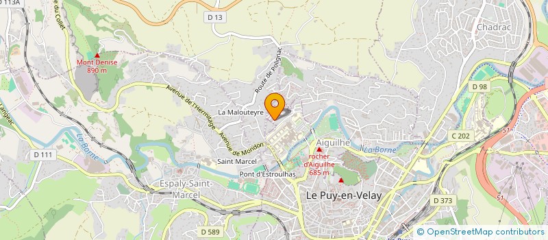 localisation de l'entreprise MONSIEUR DRISS BENYAKOUB  LE PUY-EN-VELAY