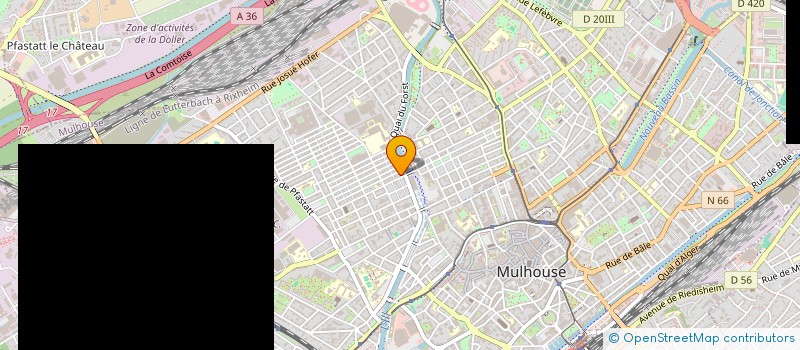 localisation de l'entreprise MONSIEUR DRISS BOUDENDOUNA  MULHOUSE