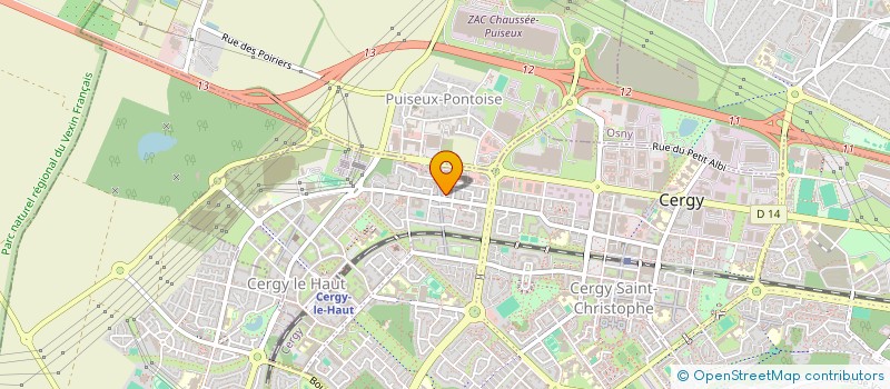 localisation de l'entreprise MONSIEUR DRISS BOUDRAISS  CERGY