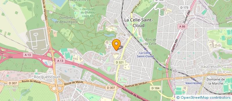 localisation de l'entreprise MONSIEUR DRISS CHAHINE  LA CELLE-SAINT-CLOUD