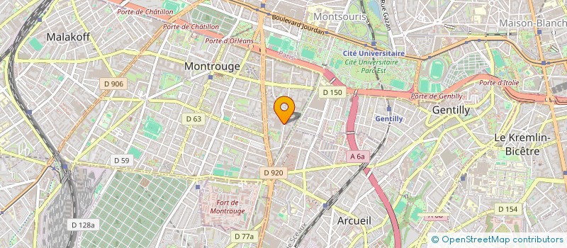 localisation de l'entreprise MONSIEUR DRISS CHAKIR  MONTROUGE