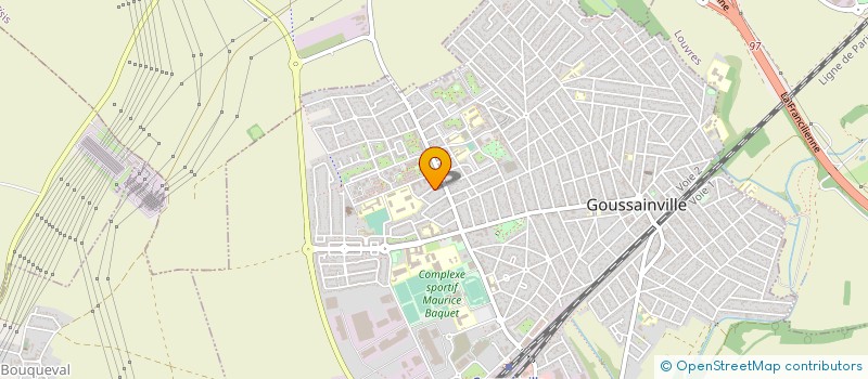 localisation de l'entreprise MONSIEUR DRISS CHAOUKI  GOUSSAINVILLE