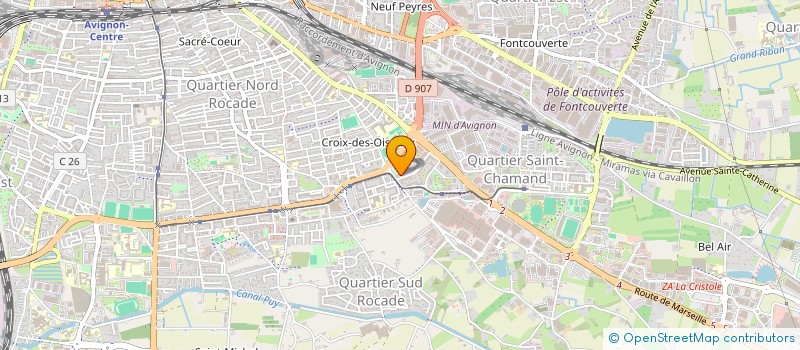 localisation de l'entreprise MONSIEUR DRISS CHRAA  AVIGNON