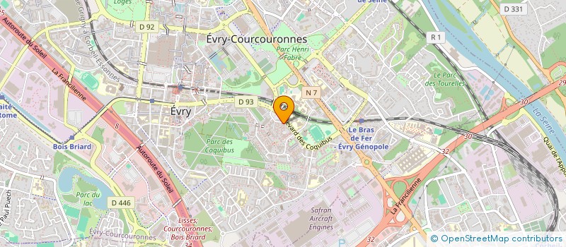 localisation de l'entreprise MONSIEUR DRISS CLOPON à EVRY-COURCOURONNES