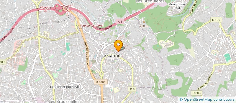 localisation de l'entreprise MONSIEUR DRISS DOUGHMI à LE CANNET