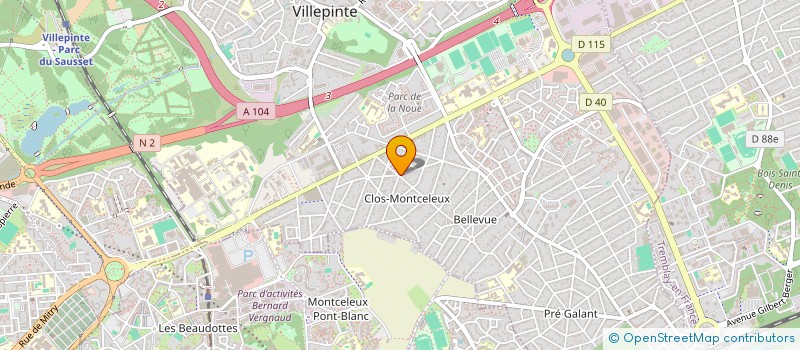 localisation de l'entreprise MONSIEUR DRISS EL BONNOUHI à VILLEPINTE