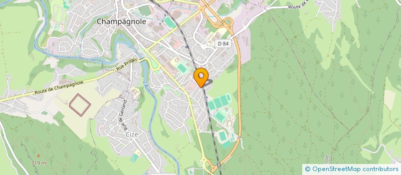 localisation de l'entreprise MONSIEUR DRISS EL YAZAMI  CHAMPAGNOLE