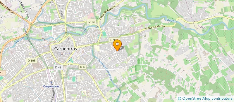 localisation de l'entreprise MONSIEUR DRISS FETTOUCHE à CARPENTRAS