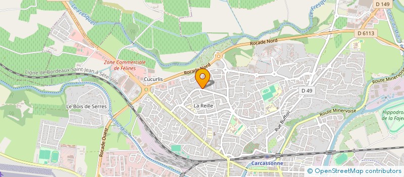 localisation de l'entreprise MONSIEUR DRISS JIED  CARCASSONNE