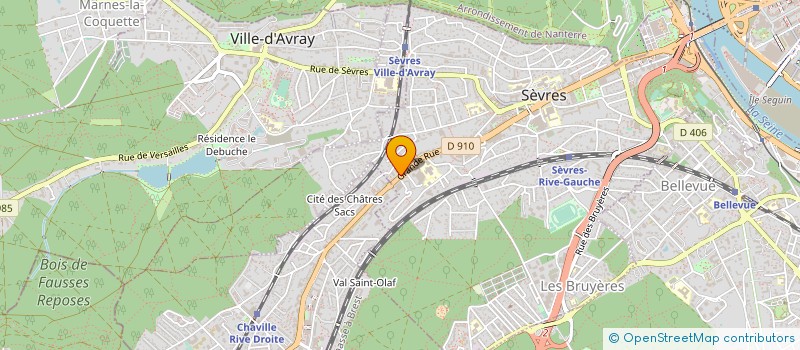 localisation de l'entreprise MONSIEUR DRISS KALISSE à SEVRES