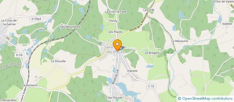 localisation de l'entreprise MONSIEUR DRISS LAKRICHLI  SAINT-HILAIRE-LES-PLACES