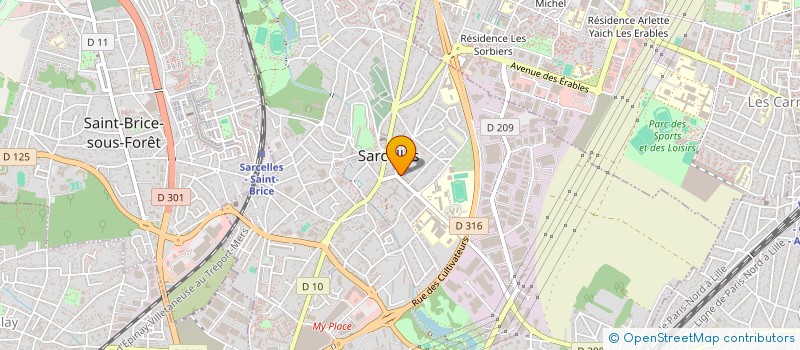 localisation de l'entreprise MONSIEUR DRISS MABROUK  SARCELLES