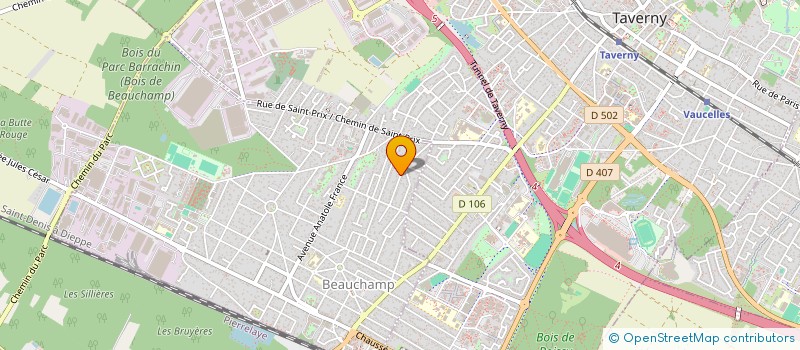 localisation de l'entreprise MONSIEUR DRISS MEZROUI  BEAUCHAMP