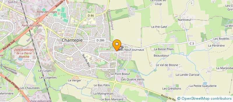 localisation de l'entreprise MONSIEUR DRISS NADIF  CHANTEPIE