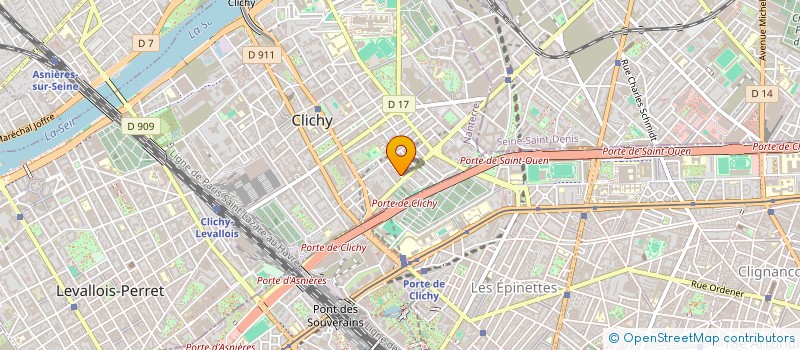 localisation de l'entreprise MONSIEUR DRISS OUAHMANE à CLICHY