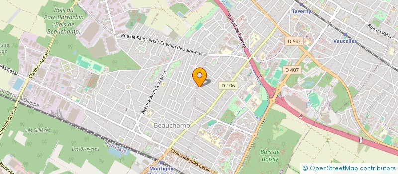 localisation de l'entreprise MONSIEUR DRISS OUARI  TAVERNY