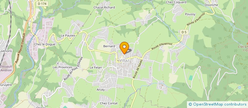 localisation de l'entreprise MONSIEUR DRISS OUBADRISS  VILLAZ