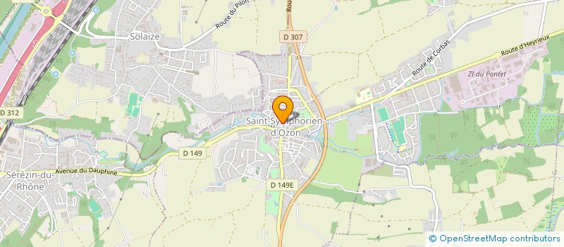 localisation de l'entreprise MONSIEUR DRISS OUSLIMANE  SAINT-SYMPHORIEN-D'OZON