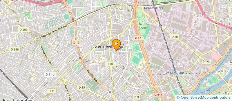 localisation de l'entreprise MONSIEUR DRISS SIBAH à GENNEVILLIERS