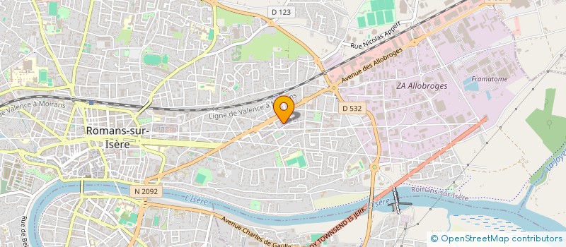 localisation de l'entreprise MONSIEUR DRISS TABTI  ROMANS-SUR-ISERE