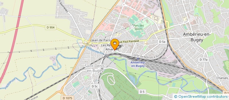 localisation de l'entreprise MONSIEUR DRISS TBATOU à AMBERIEU-EN-BUGEY