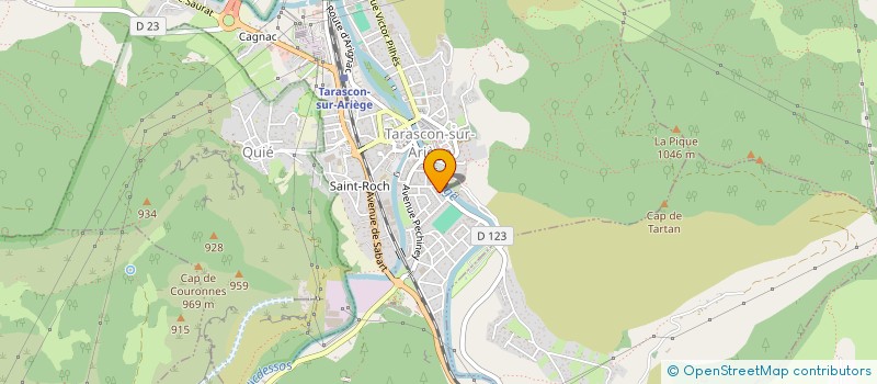 localisation de l'entreprise MONSIEUR DRISS TCHEBIBI à TARASCON-SUR-ARIEGE