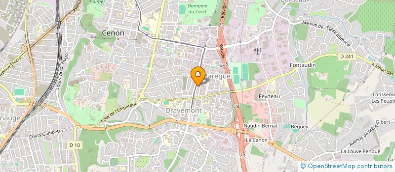 localisation de l'entreprise MONSIEUR DRISS TOUIJRI  CENON