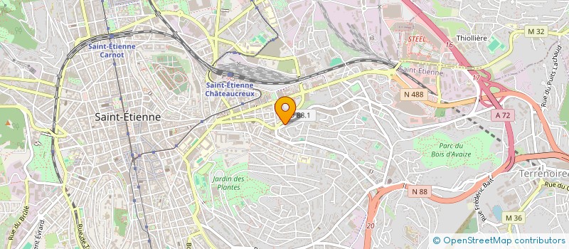 localisation de l'entreprise MONSIEUR DRISS ZAHIRI  SAINT-ETIENNE