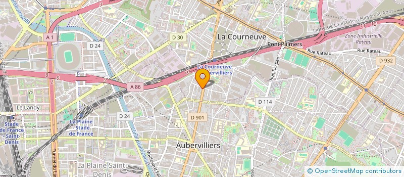 localisation de l'entreprise MONSIEUR DRISS ZEGHARI à LA COURNEUVE