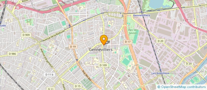 localisation de l'entreprise MONSIEUR DRISS ZIYANI à GENNEVILLIERS